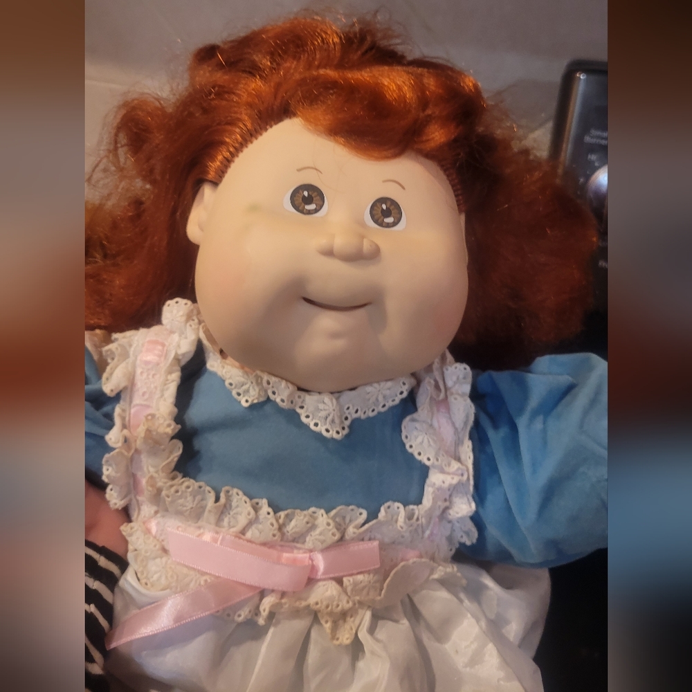 ~WORKING~ Cabbage Patch Kids Talking Doll Soft Red Curly Hair~ RARE